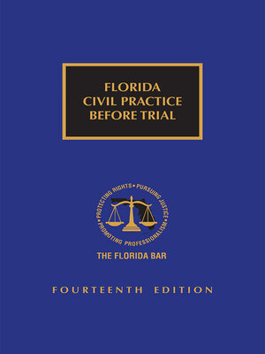 cover image of Florida Civil Practice Before Trial